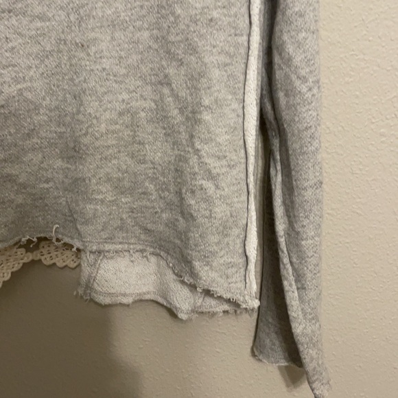 Free People Victoria Lace Crochet Back Pullover - Picture 6 of 11